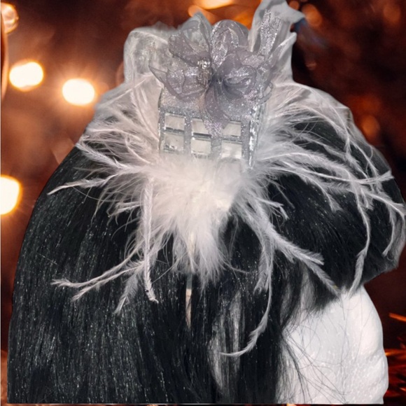 Christmas Headband, Mirror Present Headband, party Fascinator/Hat, birthday gift - Picture 6 of 16